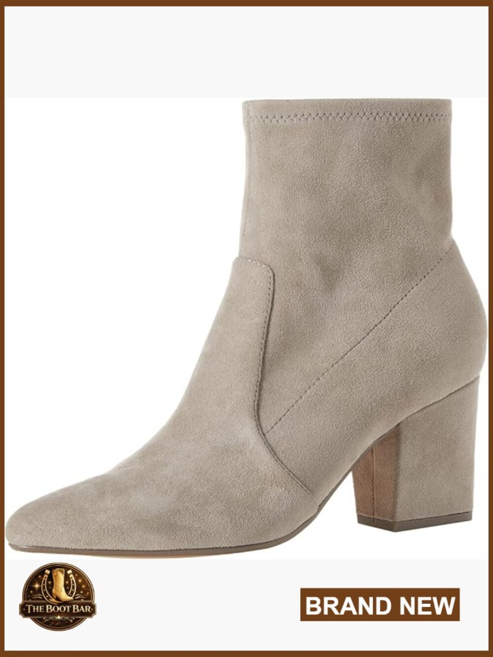 Women's Fitted Stretch Ankle Boots with Block Heel